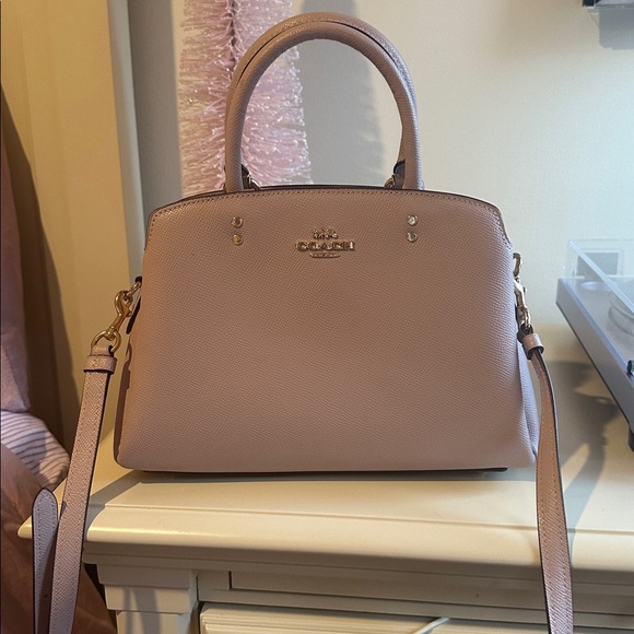 Coach Mini Lillie Carryall Bag/Purse in Blush Pink/Mauve - Picture 3 of 9